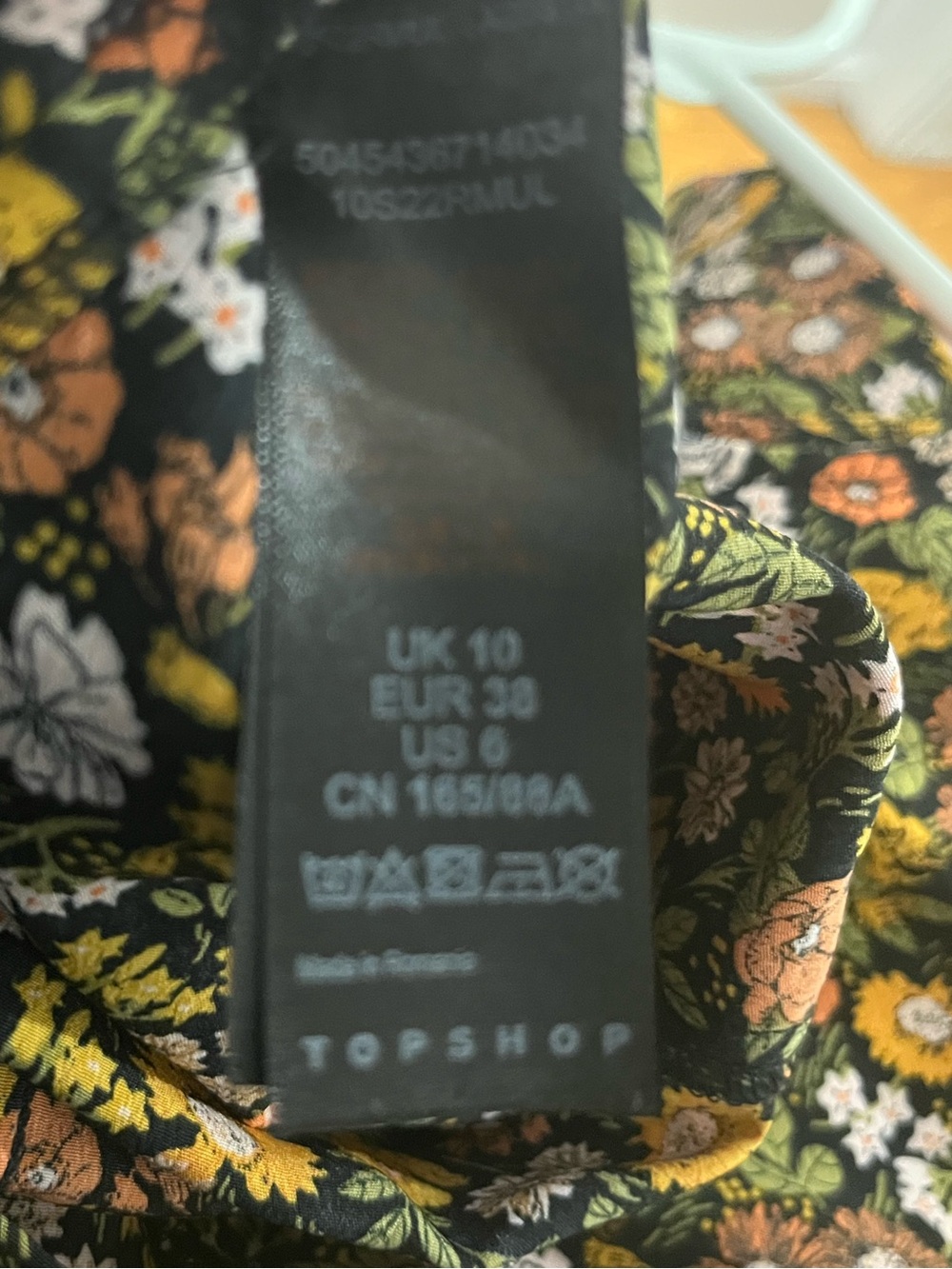 Topshop Floral Long-Sleeve Maxi Dress with Slits – Size US 6 - Picture 6 of 7